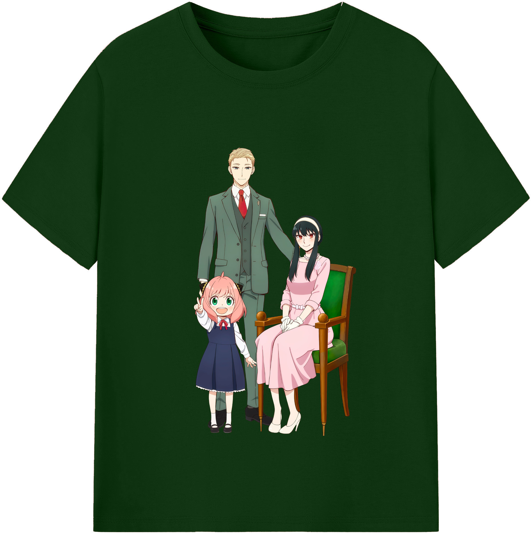 （画像用） SPY×FAMILY间谍家家酒 綿100％半袖Tシャツ（フロントプリント）